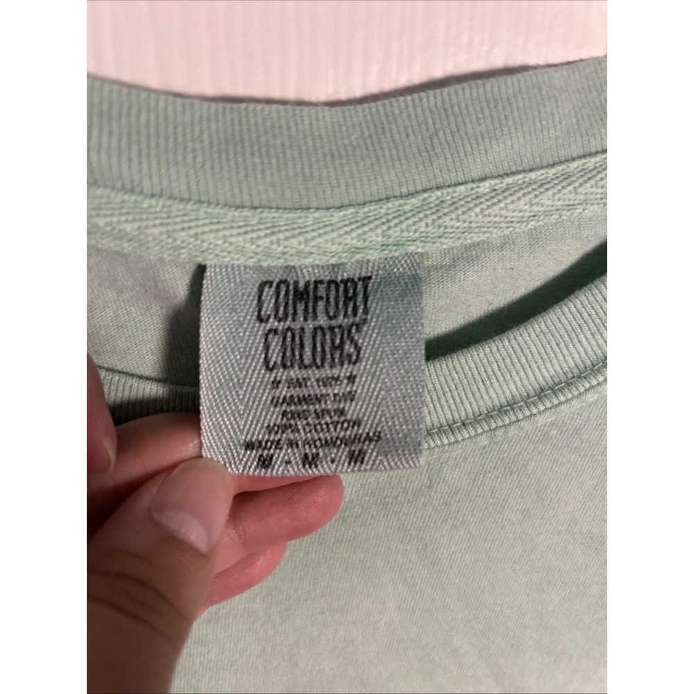 Buc-ee's Short Sleeve T-Shirt Adult M Bucees Happy Camper 100% Cotton Green - Picture 5 of 6
